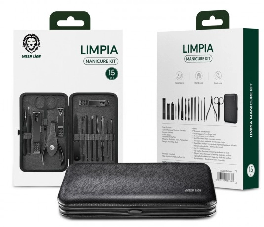 Green Lion Limpia 15 in 1 Manicure Kit yetkazib berish