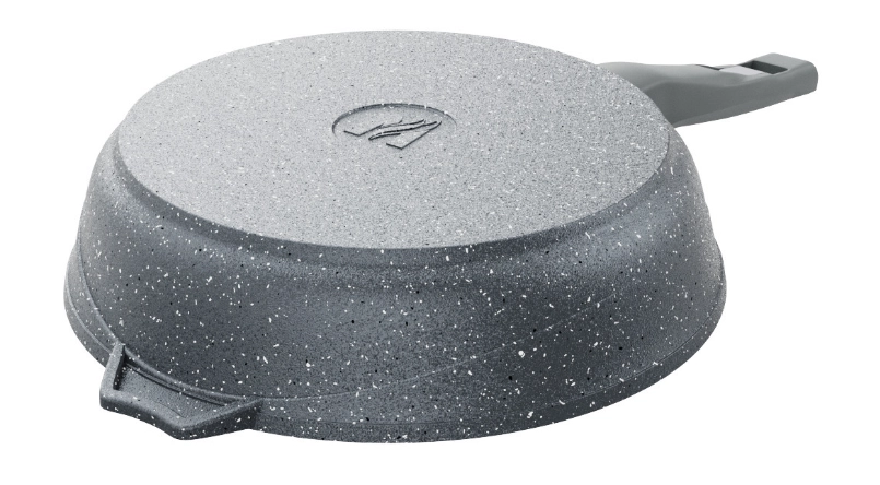 Сковорода Мечта Гранит с съемной ручкой серый (22см) онлайн