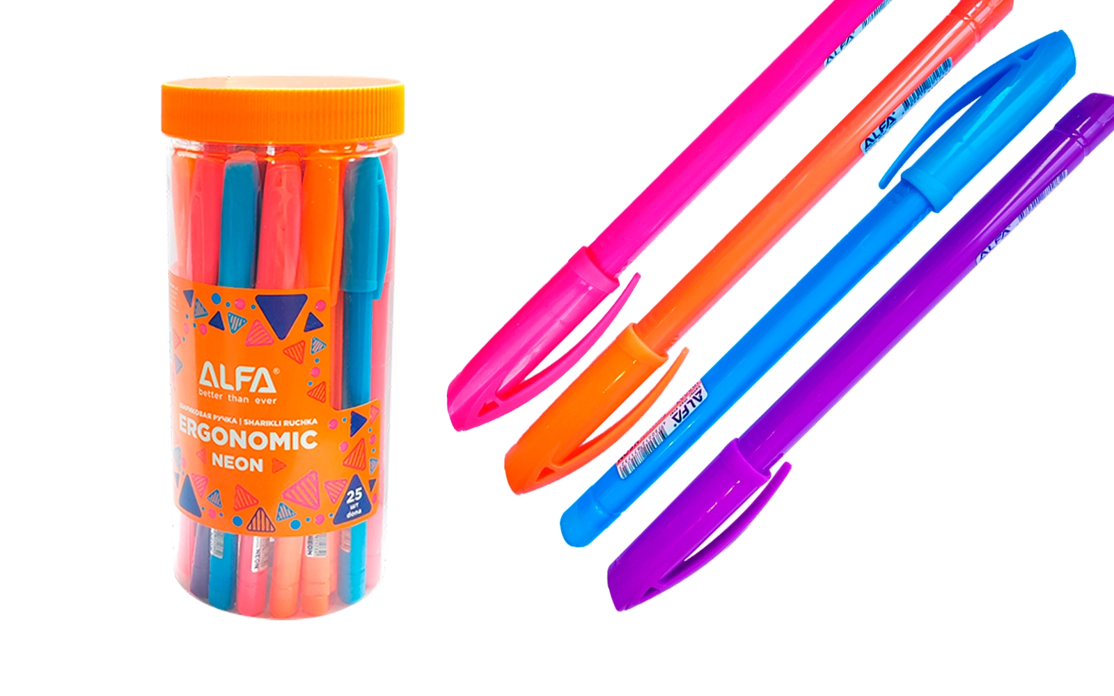 Sharikli qalam Ergonomik Neon, 0,7 mm sotib olish