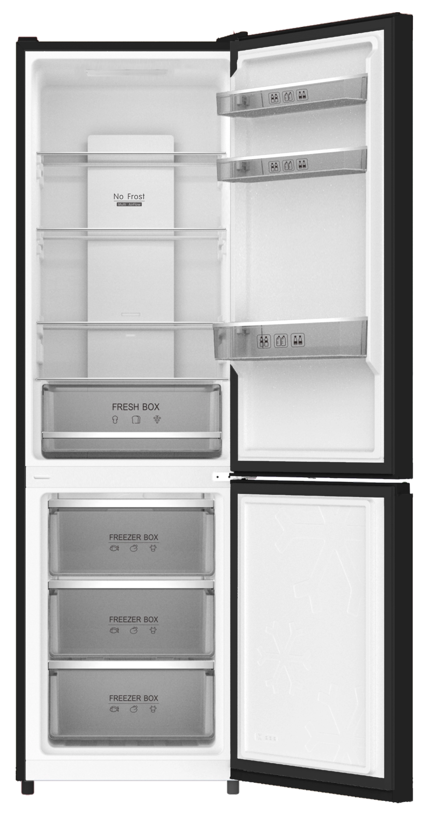 Холодильник Immer NF310 Black Glass arzon