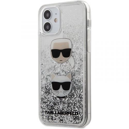 Чехол Karl Lagerfeld & choupette Liquid Glitter для Iphone 12 mini купить