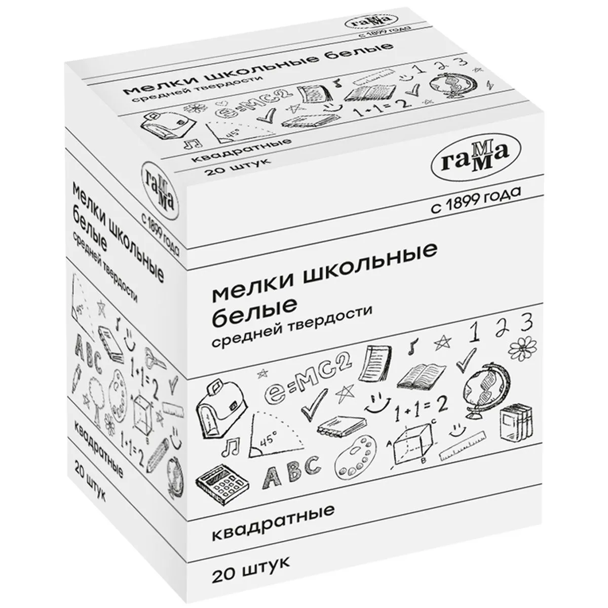 Gamma doska uchun oq bo&lsquo;rlar 20 dona (280120215) sotib olish