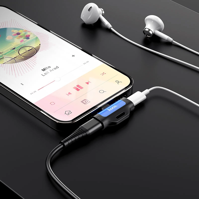 Многофункциональный адаптер Hoco Lightning LS31 синий купить