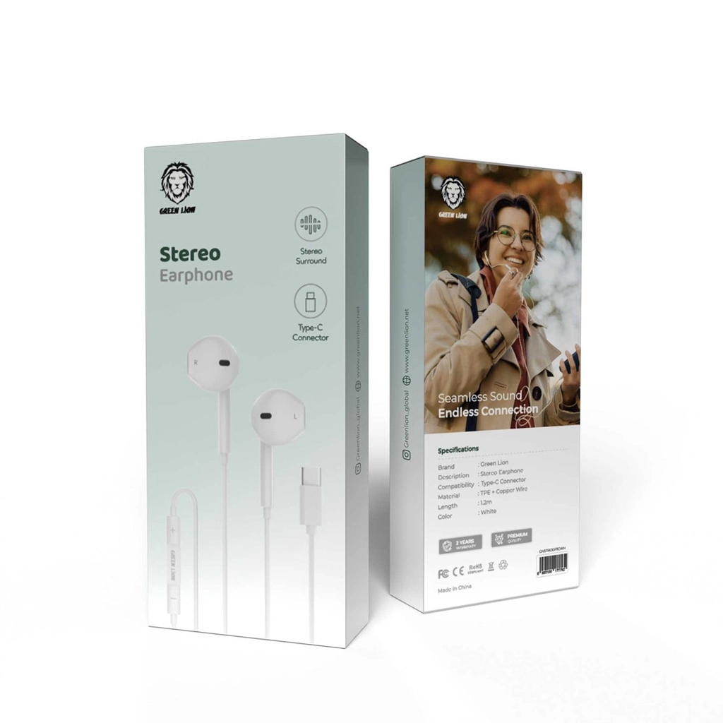 Наушники Green Lion Wired Stereo Earphones with Type-C Connector недорого