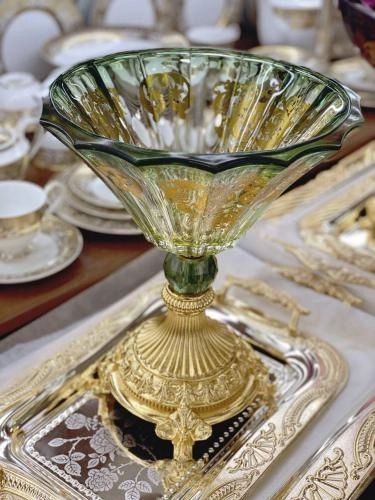 Набор фруктовниц и конфетниц Karosa New Изумруд в Узбекистане