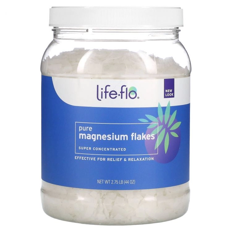 Life Flo Health, Toza magniy parchalar (yoki kristallari), magniy xlorid eritmasi, 2.75 funt (44 unsiya) (29132) - rasm №2 Life Flo Health, Toza magniy parchalar (yoki kristallari), magniy xlorid eritmasi, 2.75 funt (44 unsiya) (29132) sotib olish