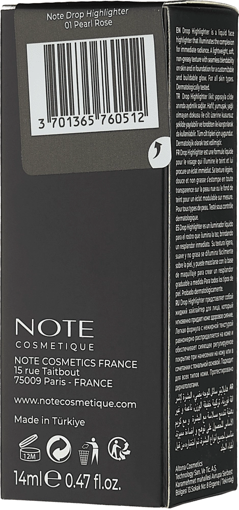 NOTE DROP HIGHLIGHTER yuz uchun haylayter 14 O'zbekistonda