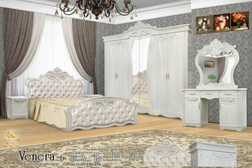 ''VENERA-6" yotoqxona mebeli (oq) sotib olish