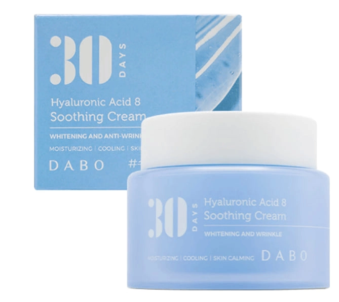 Dabo Cream 30 Days Hyaluronic Acid 8 Soothing 100 ml.- yuz uchun krem O'zbekistonda