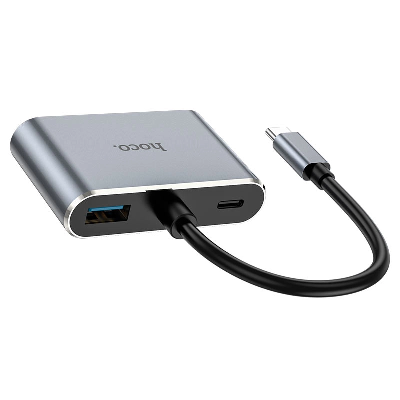 Конвертер “HB30 Eco” Type-C на HDMI + VGA + USB3.0 + PD недорого