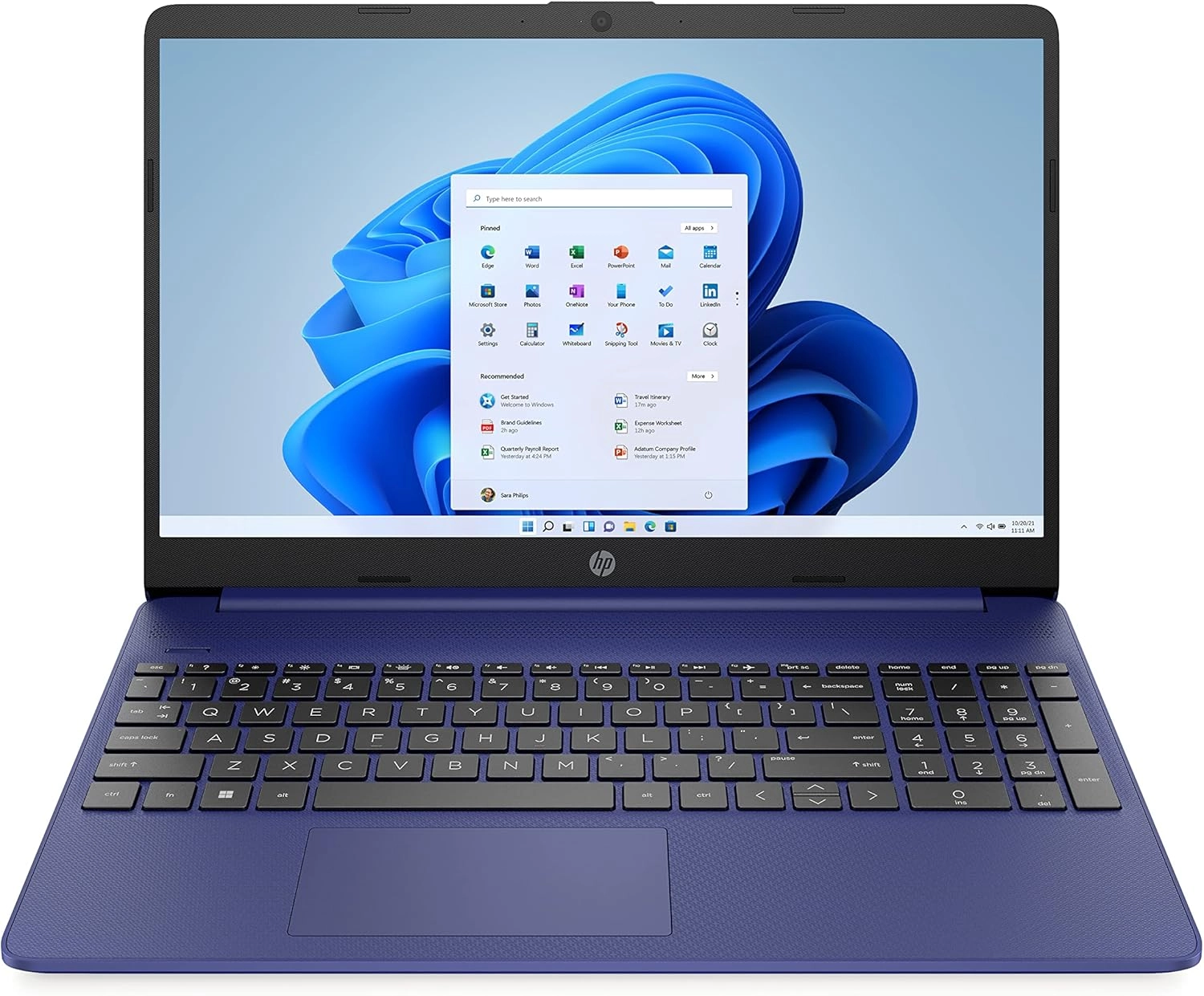 Ноутбук HP 15S-EQ2022 AMD R5-5500 8GB 512GB FHD IPS 15.6" ALBASTRU купить