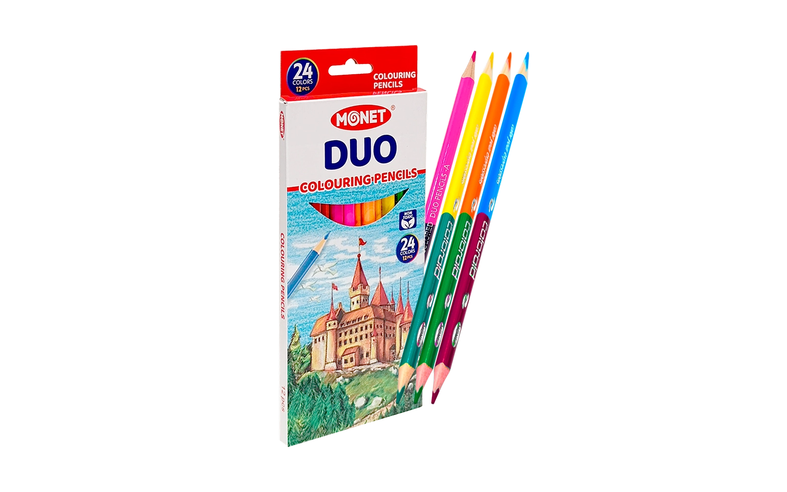 Цветные двусторонние карандаши Monet DUO MCL007 купить