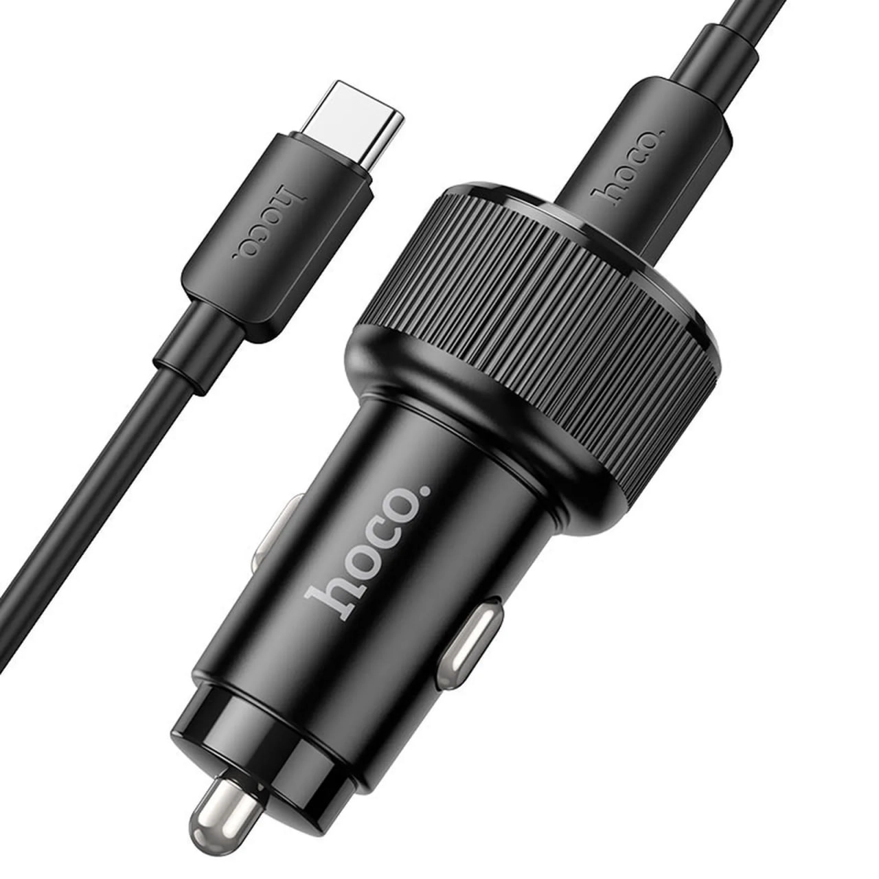 Автомобильная зарядка Hoco NZ14B USB-C to USB-C 1м Чёрный купить