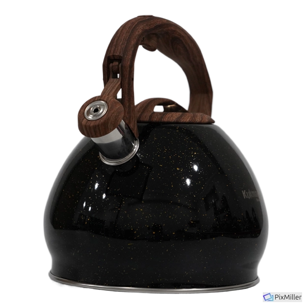 Чайник нержавейка Гранит,чёрный  Kukmara 3,0 л (kuk-07/3103) недорого