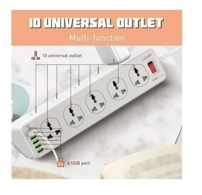 Удлинитель LDNIO SC10610 в Узбекистане