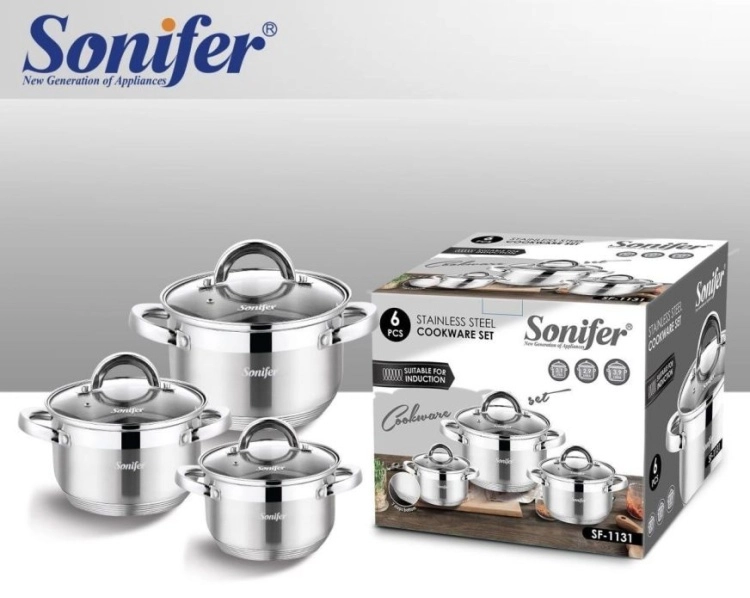 Набор кастрюль Sonifer SF-1132 недорого