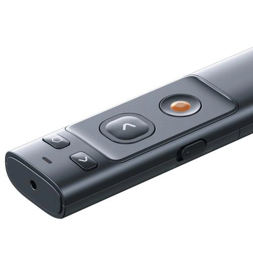 Baseus Orange Dot Wireless Presenter (Black) lazerli ko‘rsatgichi arzon