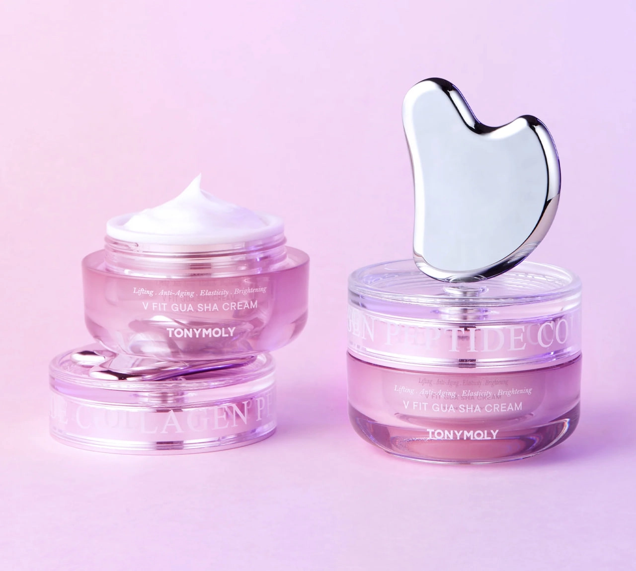 Крем для лица -Tony Moly Collagen Peptide V Fit Gua Sha cream 50ml недорого