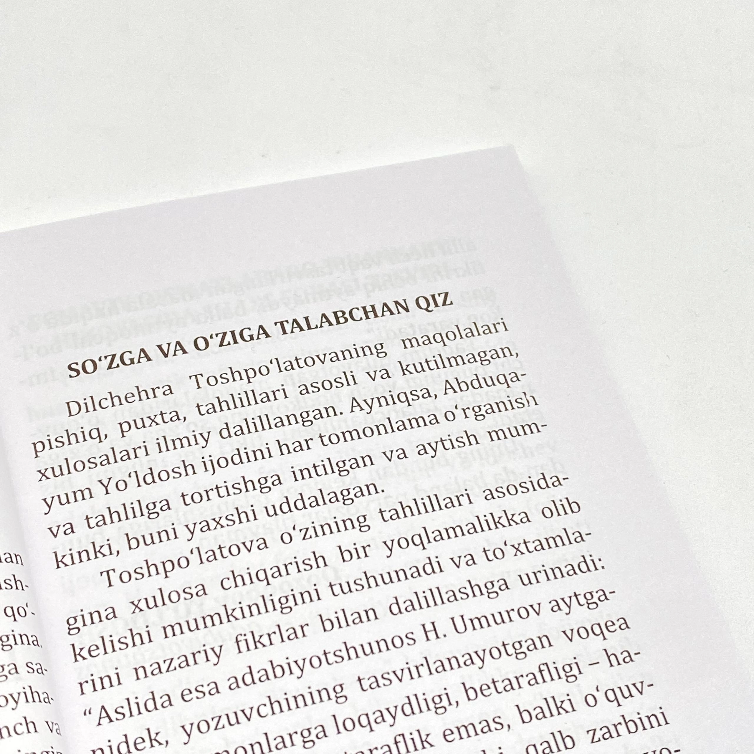 Dilchehra Toshpo'latova: Puankare yoxud ilmiylikdan badiiylik sari O'zbekistonda