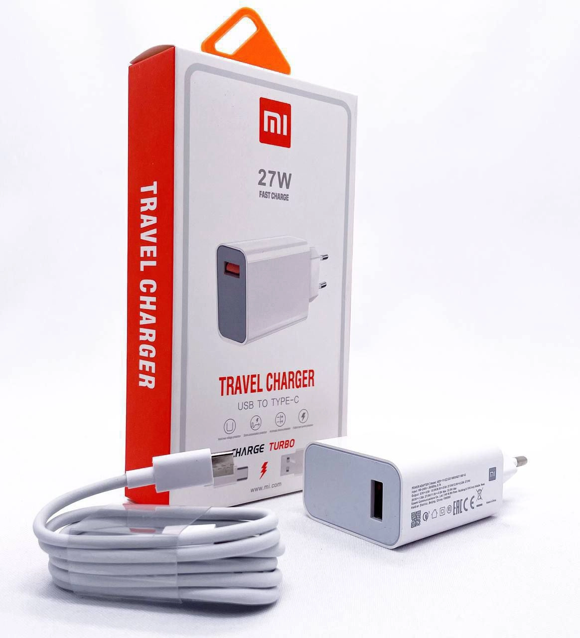 Зарядное устройство 27W оригинальный адаптер быстрой зарядки Xiaomi White недорого