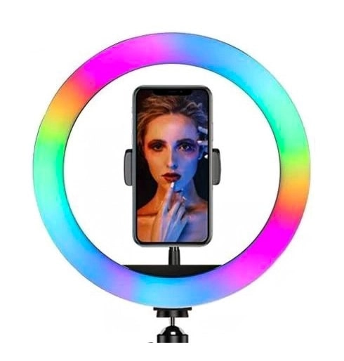 RGB LED MJ33 halqasimon chiroq (33sm) O'zbekistonda