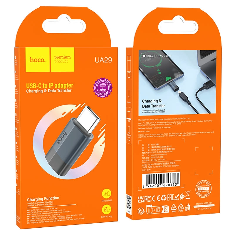 Type-C to Lightning Hoco UA29 adapteri onlayn