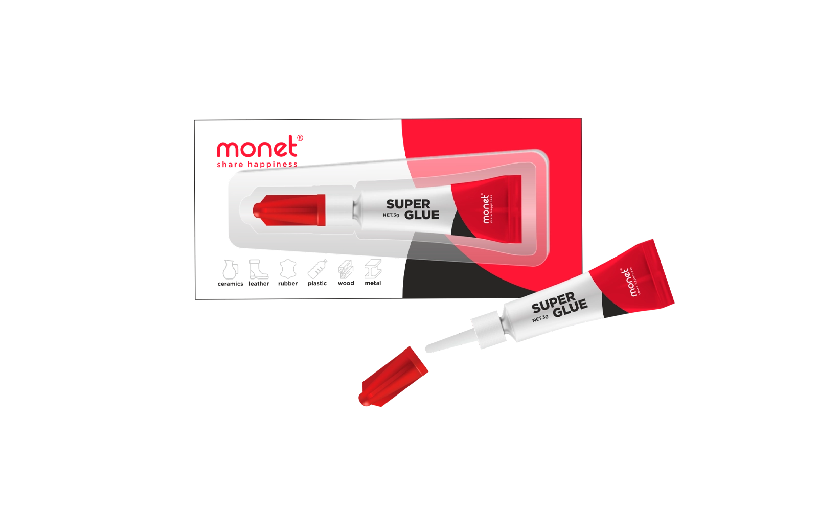 Monet Super Glue — metall idishdagi tez yopishtiruvchi vosita, 3 g sotib olish