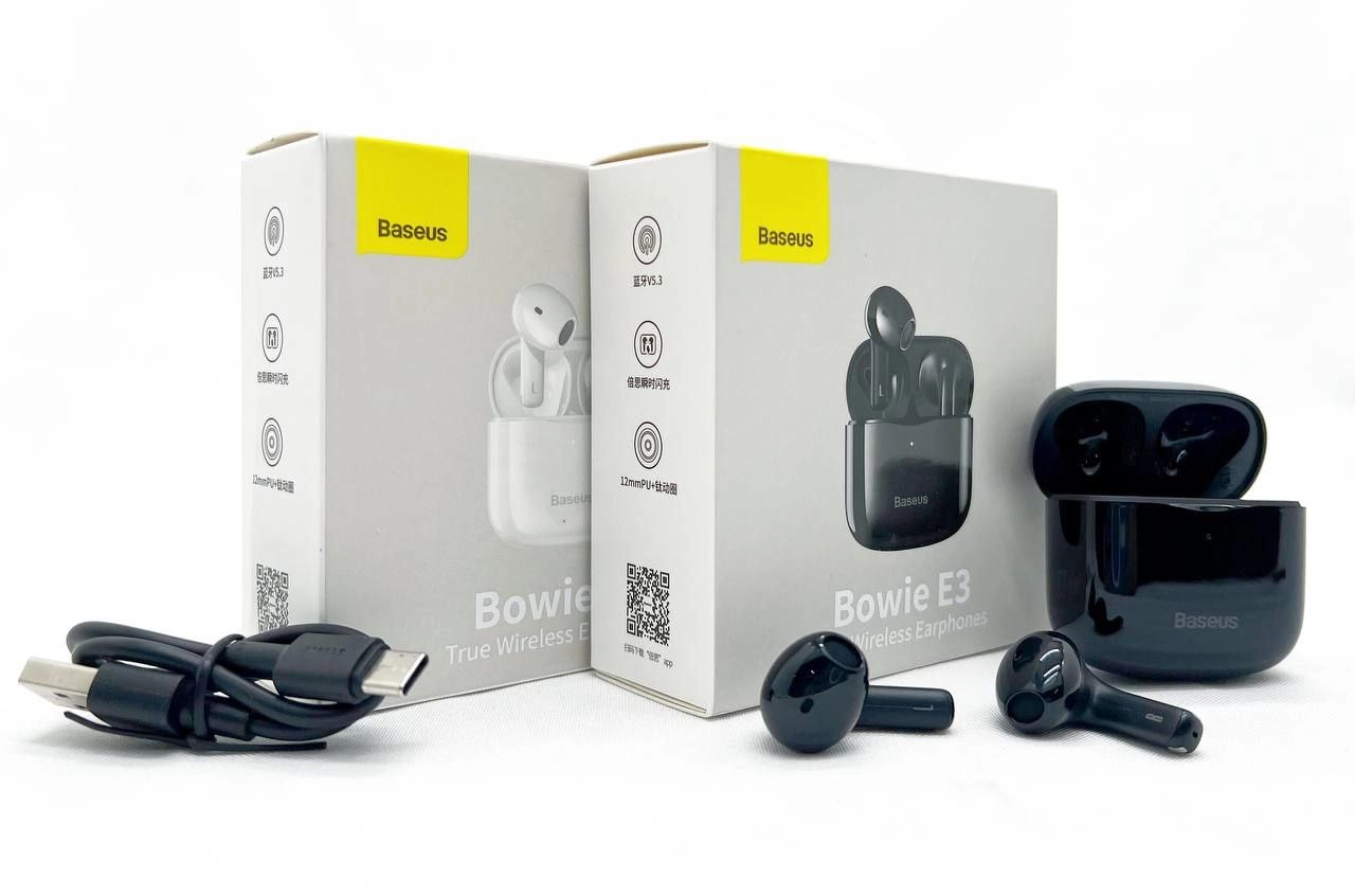 Наушники беспроводные Bluetooth True Wireless Earphones Baseus Bowie E3 (Black) в Узбекистане