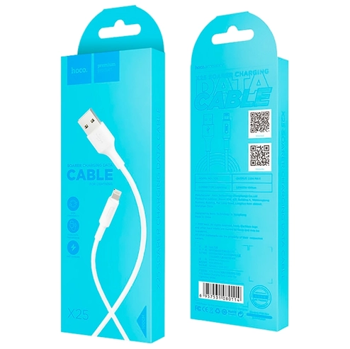 Кабель Lightning HOCO белый (Быстрая зарядка) недорого