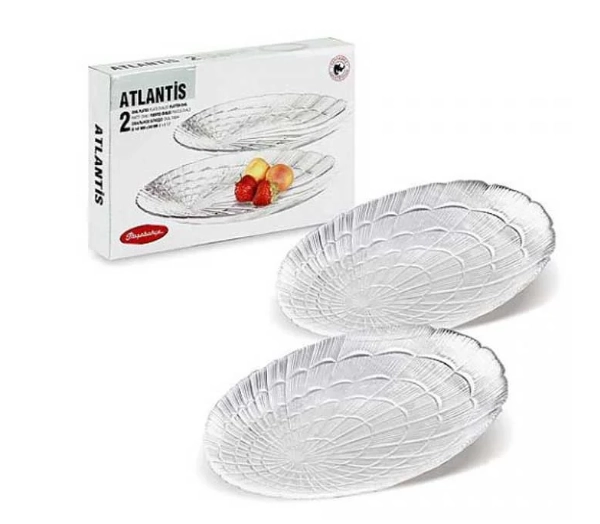 2 ta tarelka to'plami Pasabahche Atlantis 147x243mm (10238) arzon