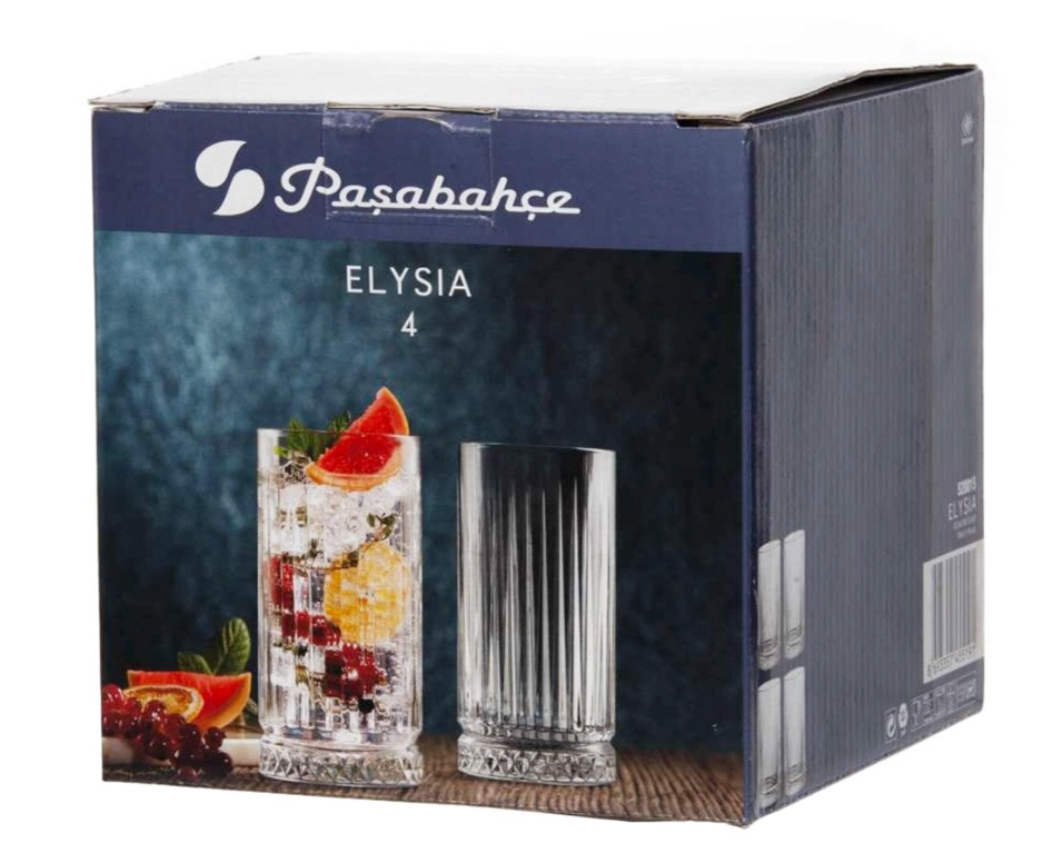 Набор стаканов Pasabahce Elysia 450мл 4шт (520015) (синий) недорого