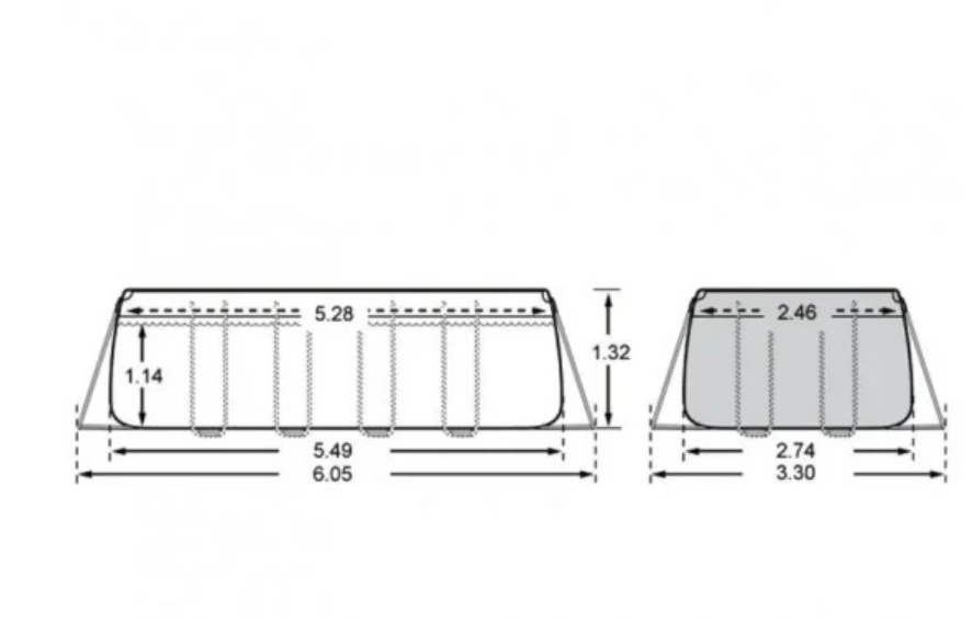Каркасный бассейн Intex Ultra XTR Frame 549х274х132см 26356 недорого