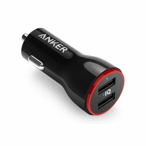 Anker PowerDrive 2 24W 2-Port qora avtomobil zaryadlovchi qurilmasi sotib olish