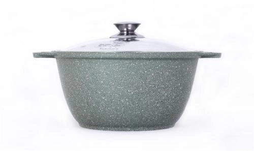 Кастрюля Kukmara 2л линия Мраморная (Тёмный мрамор, Кофейный мрамор) в Узбекистане