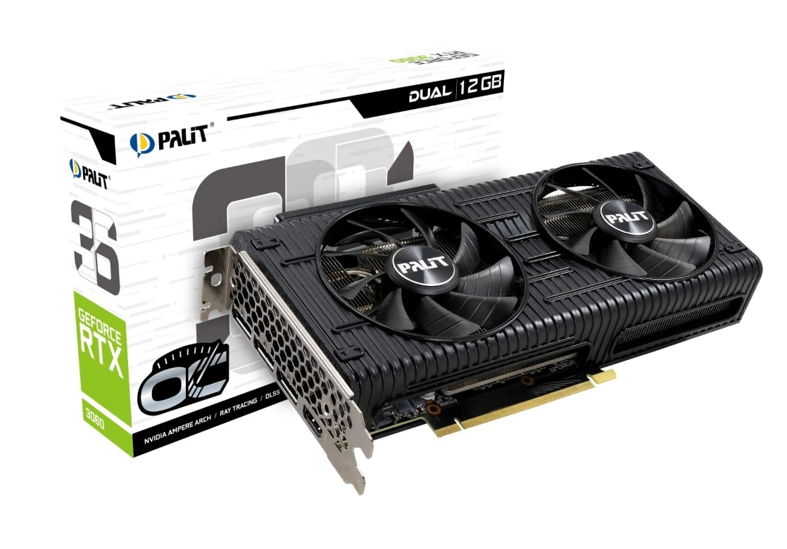 Видеокарта Palit GeForce RTX 3060 Dual OC 12GB купить