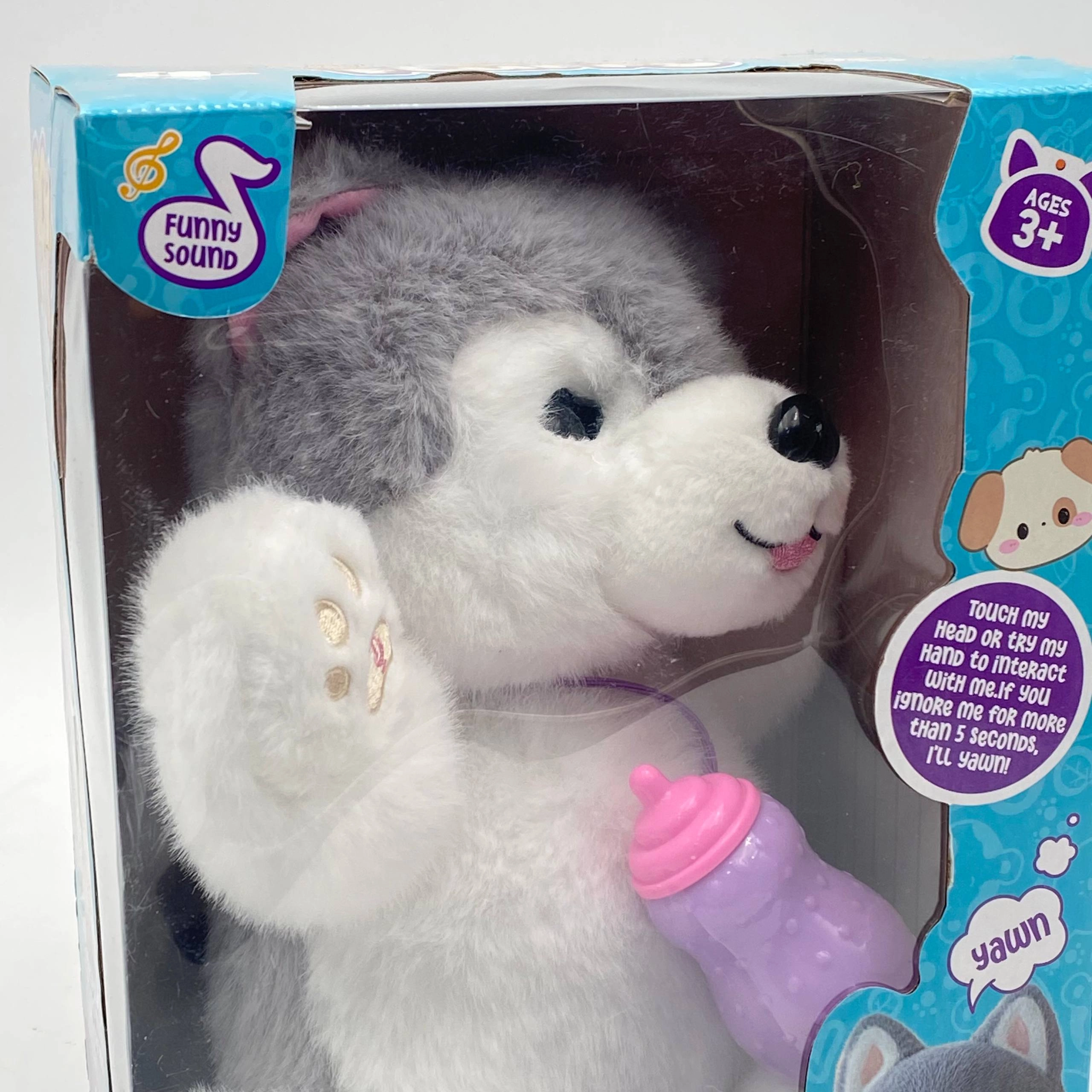 Интерактивная музыкальная мягкая игрушка Pet Fluffy, Gray недорого