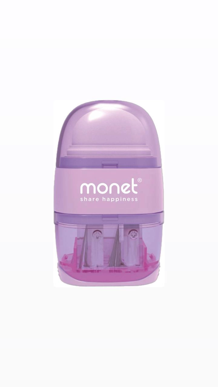 Точилка для карандашей со стирательной резинкой MONET OFFICE 2ES004, Purple, (1 шт) купить
