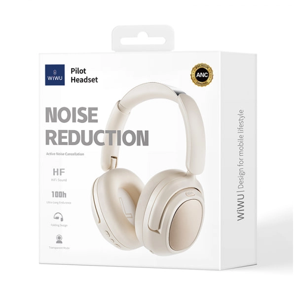 Беспроводные наушники Wiwu Wireless Bluetooth Headphone Stereo Bach Headset TD-03, белые цена