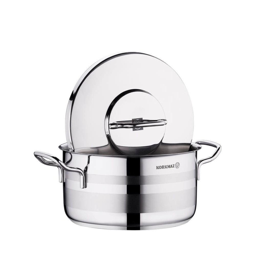 Кастрюля Korkmaz Astra2 20 см 3.3 л , нержавеющая сталь, многослойное капсульное дно (A2023) , Silver онлайн