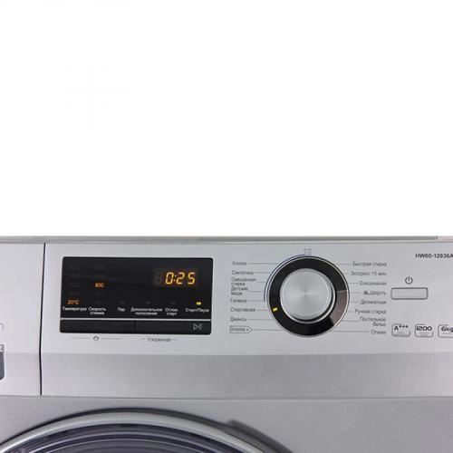 Haier HW60-12636AS (Po‘lat rangli) 6 Kg kir yuvish mashinasi bo'lib to'lash