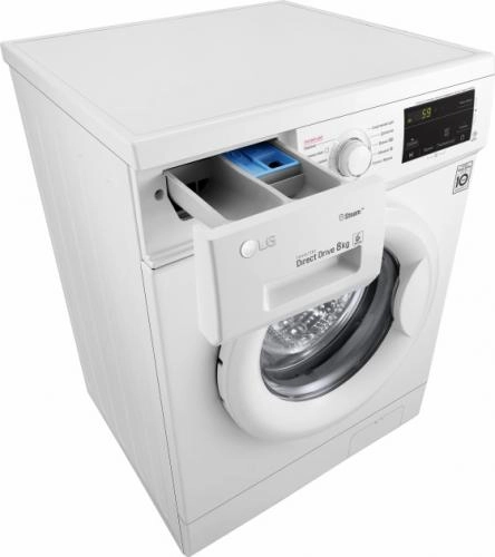 Стиральная машина LG F4J3TS0W (Белая) (Подача пара) 8 Кг с фото