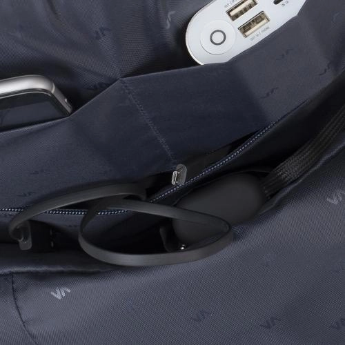 RIVACASE 7765 16" Black noutbuk ryukzagi rasm bilan