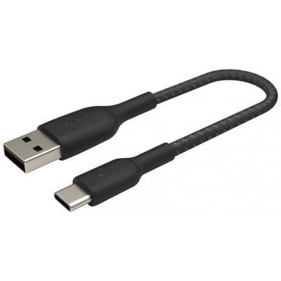 Belkin USB 2.0 AM to Type-C 0.15m BRAIDED black (CAB002BT0MBK) kabeli sotib olish