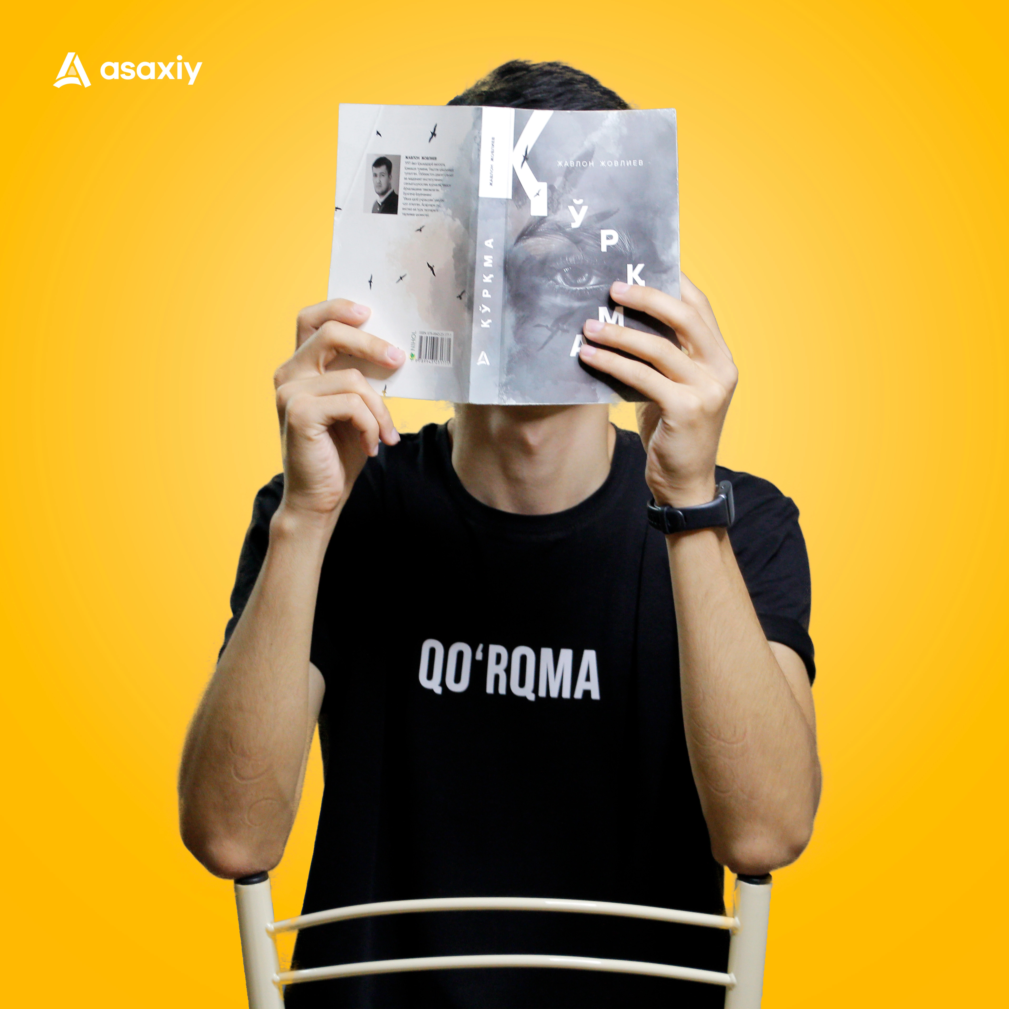 YOKI "Qo'rqma" Black futbolkasi M rasm bilan