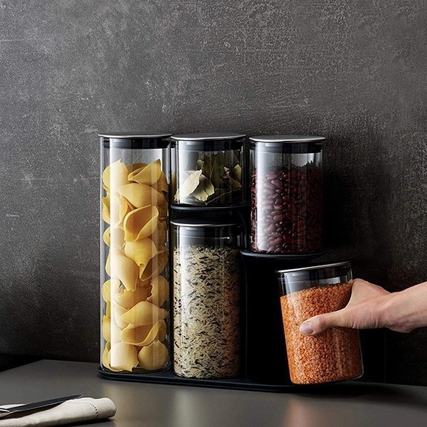 Joseph Joseph Podium 100 Collection 95035 saqlash uchun idishlar to‘plami, 5 dona rasm bilan