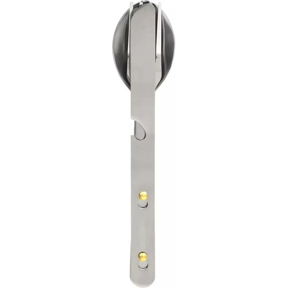 BoyScout g‘ilofli oshxona anjomlari to‘plami (vilka, qoshiq va pichoq) rasm bilan