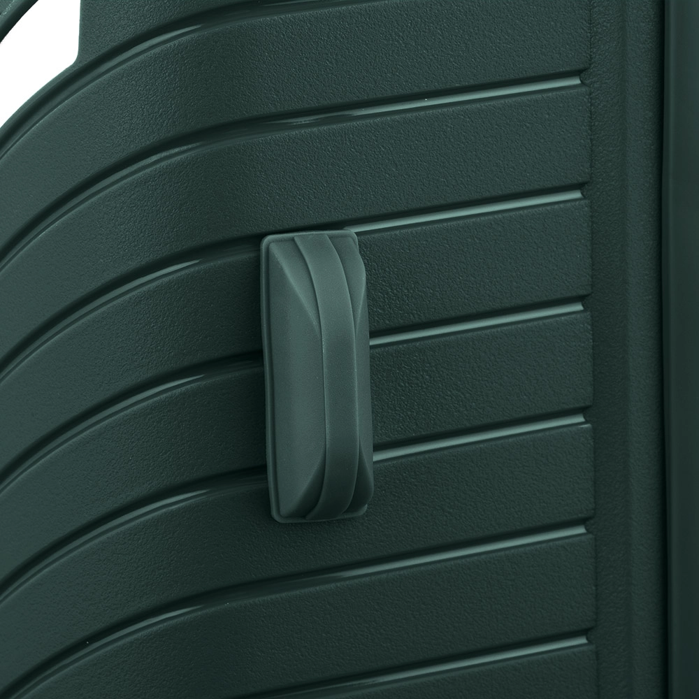 2E Sigma (kichik) Emerald plastik chemodani rasm bilan