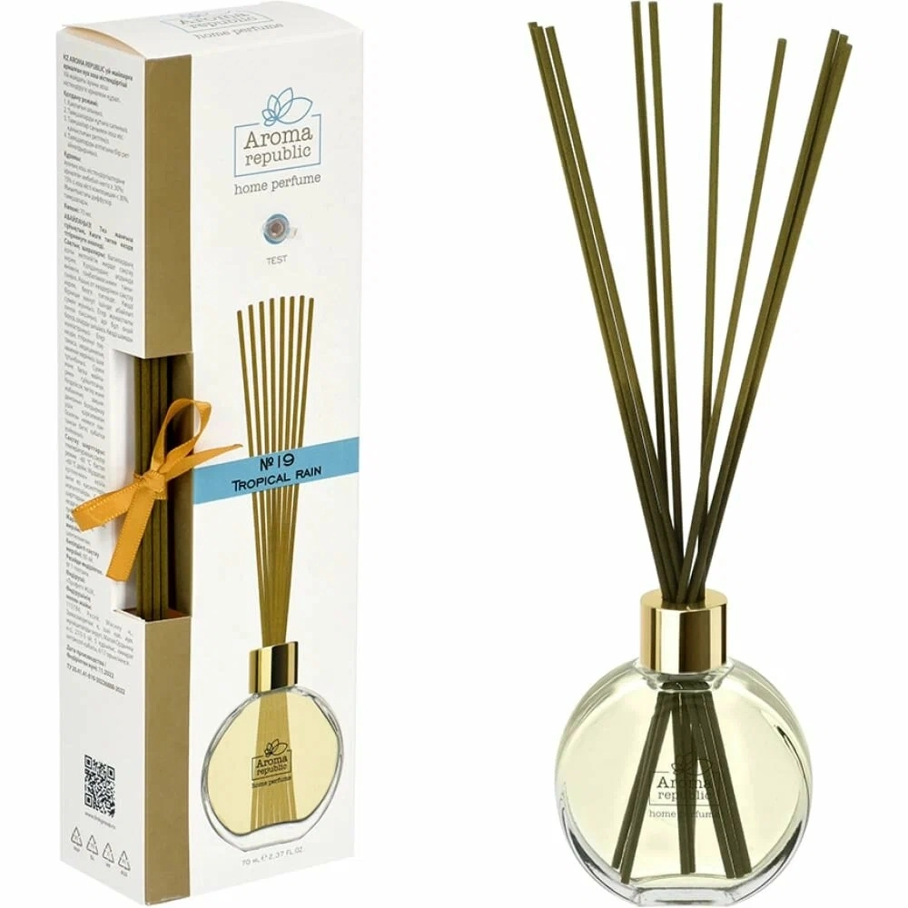 Shisha flakondagi aromatik diffuzor Aroma Republic "No19 Tropical rain" 70 ml rasm bilan