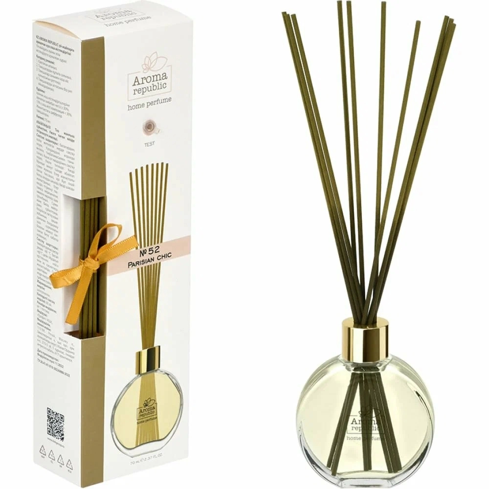 Shisha flakondagi aromatik diffuzor Aroma Republic "No52 Parisian chic" 70 ml rasm bilan