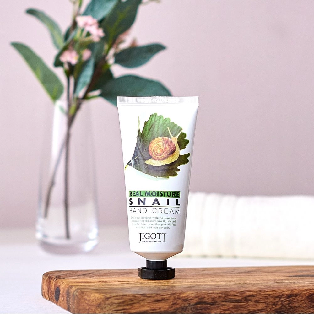 Jigott  Hand Cream Snail  100ml - qo'l kremi O'zbekistonda